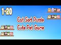 Cat sort puzzle cute pet game level 120