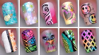 Simple Nail Art Tutorial 2024 | Perfect 3D & Cute Nails Art Design | Nails Inspiration