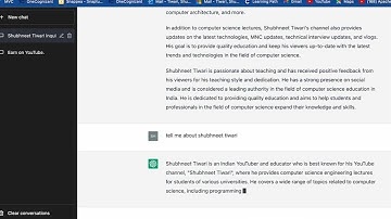 ChatGPT | About Shubhneet Tiwari