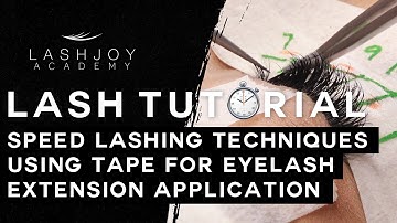 Speed Lashing Secrets: Get Faster at Lash Extensions Using Tape
