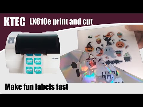 Primera LX610e Label Maker - Halloween fun sticker example - Labels-U-Print ® - KTEC GROUP UK