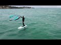 Downwind Wing Foiling Army Bay Drone Video Raw