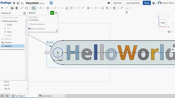 OnShape keychain with name 2