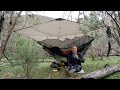 Solo hammock camp in the Australian bush