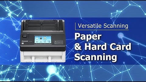 Panasonic Document Scanner KV-N1058X/N1028X: "Paper&Hard_Card"