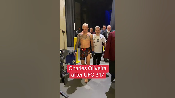 Charles Oliveira after the #UFC317 loss