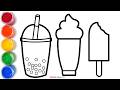 Ice Cream Cone, Popsicles Drawing for Kids 🍦🍭 | Learn Colors, Shapes Fun 2D Animation Chuchu Draw TV