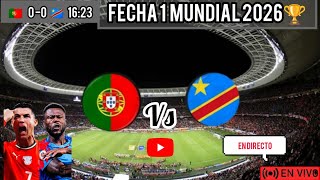 Portugal Vs RD Congo En Vivo, donde ver a que hora juega hoy  Mundial 2026
