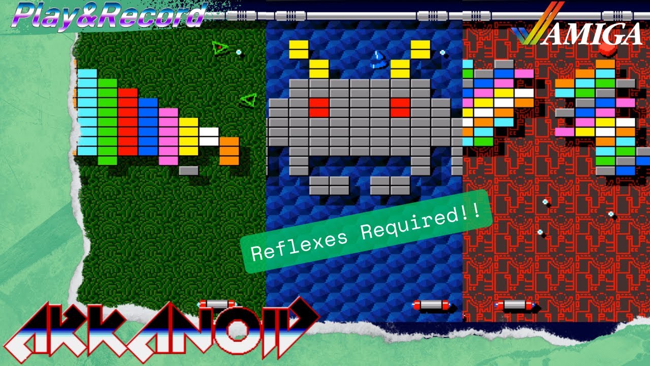 Arkanoid (Amiga 500) Gameplay Non Commentary