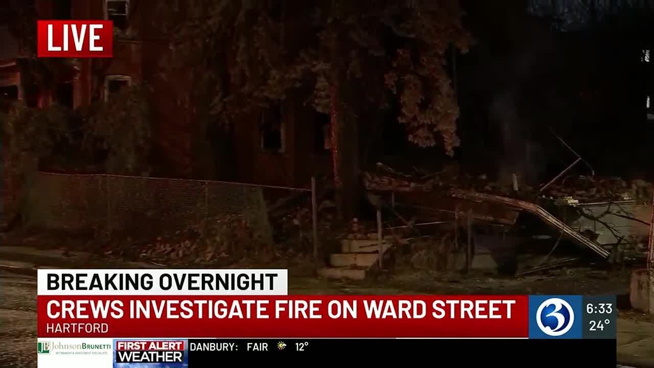 BREAKING OVERNIGHT: Vacant building collapses from fire in Hartford ...