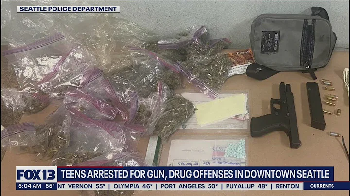 Teens arrested for gun, drug offenses in Downtown Seattle  | FOX 13 Seattle