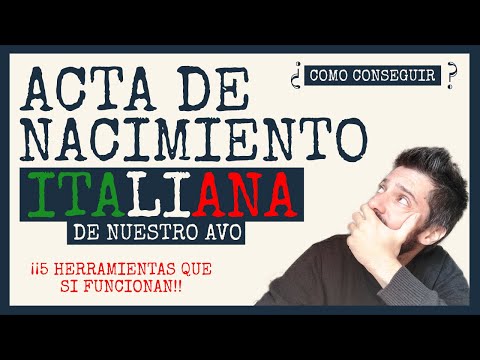 5 TRUCOS para encontrar el ACTA de tu AVO ? - Curso Práctico Ciudadanía Italiana