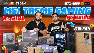 We Met A MSI Fan! Rs 2.8 Lakh All MSI Gaming PC Build In India 2023 | Ryzen 9 7900X & RTX 4080