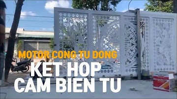 Motor cổng tự động kết hợp cảm biến an toàn photocell - PTH Vina