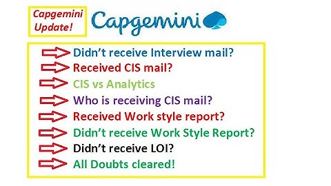 Capgemini big Update, Received work style report? Didn