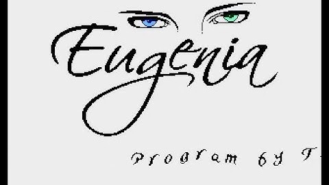 eugenia slideshow for Atari 8-bit