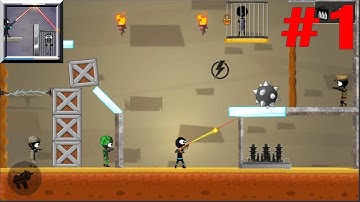 Stickman Shooter: Elite Strikeforce Walkthrough Part 1 (by Stickman 3d Champs) / Android Gameplay HD