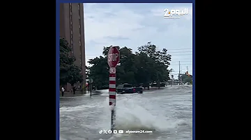 تورنتو تحت الماء الفيضانات تجتاح المدينة بعد أمطار مستمرة 