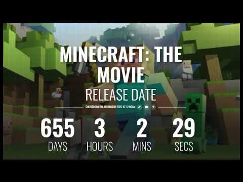 Minecraft The Movie Release Date Countdown and Update - YouTube