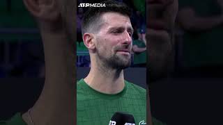 Moment Tearful Djokovic Pays Courtside Tribute To Late Coach Pilictennisatp Hellenic Championship