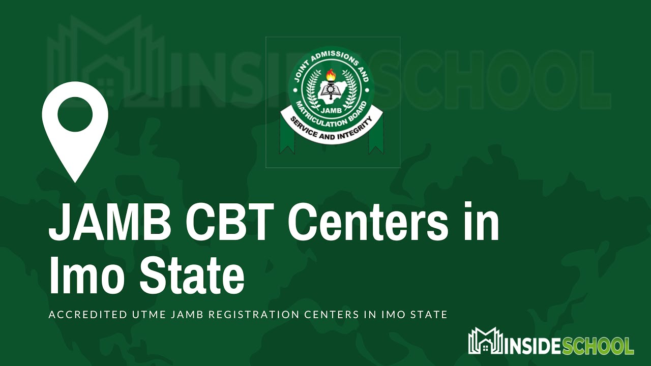 JAMB CBT Centres in Imo State for UTME Registration