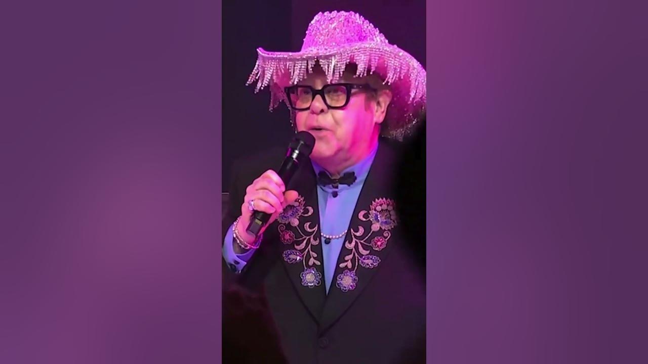 Elton John and Chappell Roan perform Pink Pony Club at Oscars party