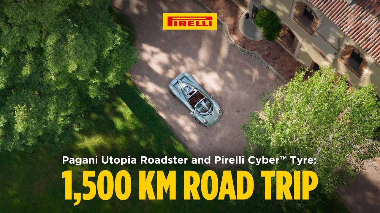 Pagani Utopia Roadster and Pirelli Cyber™ Tyre: 1,500 km Road Trip
