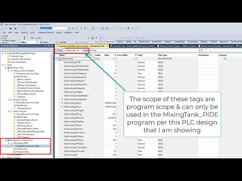 Controller Scope Tags vs Program Scope Tags in Studio 5000