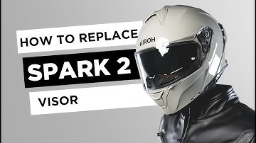 AIROH SPARK2 FULL FACE HELMET VISOR ASSEMBLY AND DISASSEMBLY VIDEO TUTORIAL