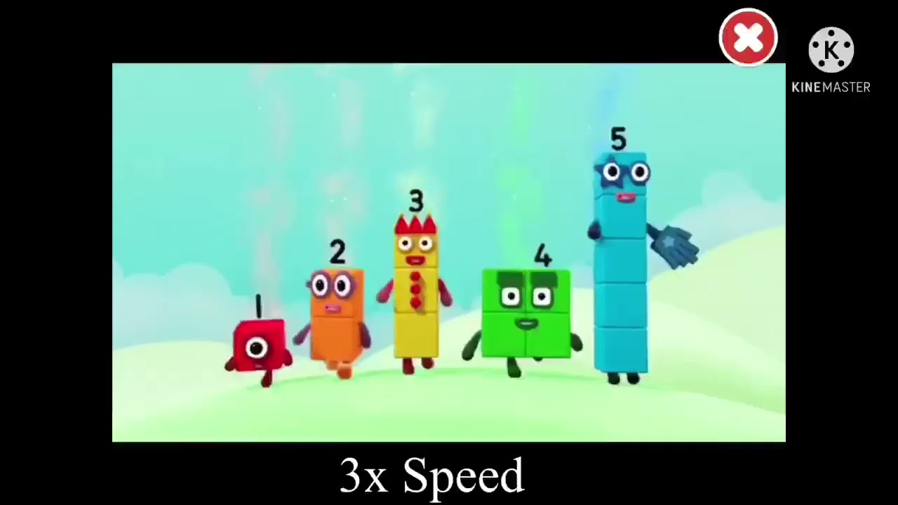 Numberblocks Intro Speed 1 1 Million Part 1 Youtube