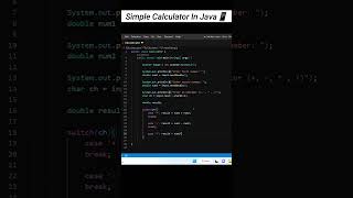 Build Simple Calculator In Java | Learn In 20sec #java #shorts #calculator screenshot 4