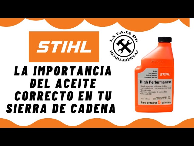 Qué aceite usar para lubricar la cadena de la motosierra - Cap. Alliance