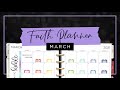 My Rainbow Faith Planner Theme :: March Plan with Me in a Classic Happy Planner Quadrant Layout
