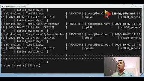 Stored Procedure dengan menggunakan parameter OUT dan INOUT