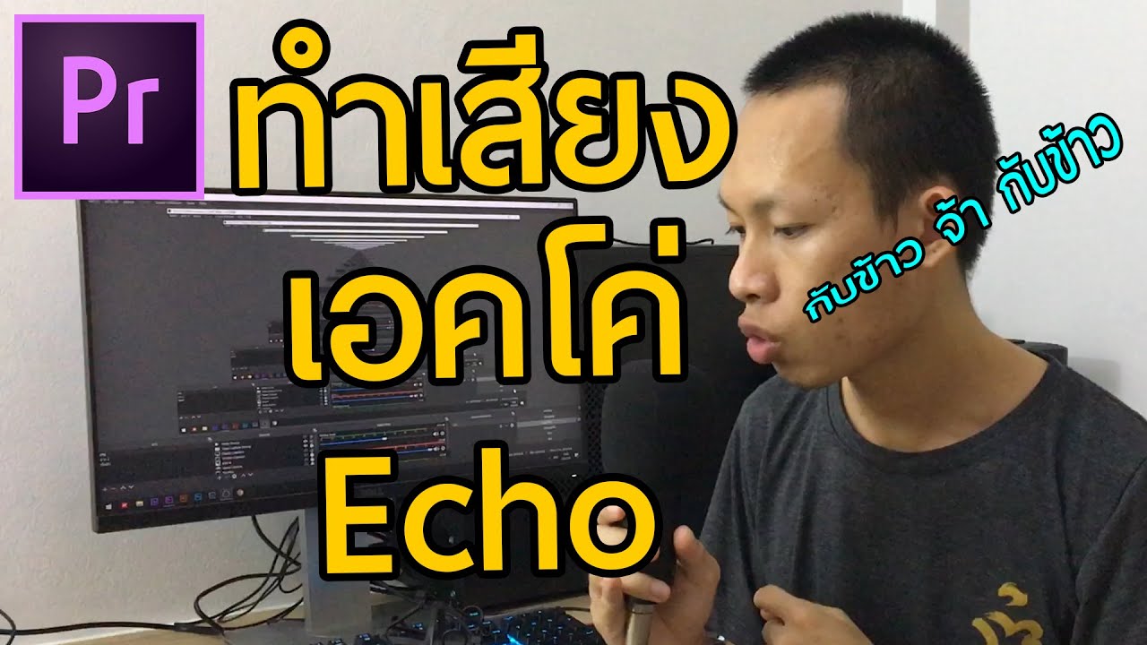 ทำเสียง เอคโค่ Echo (Delay+Studio Reverb) | Premiere Pro