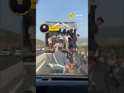 Imágenes muestran el traslado de numerosos migrantes marroquíes. #España #Marruecos #Frontera #Ceuta