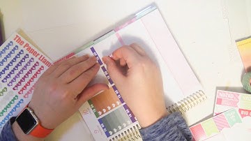 Plan With Me ~ Kit Leftovers ~ Recollections Unicorn Spiral Planner