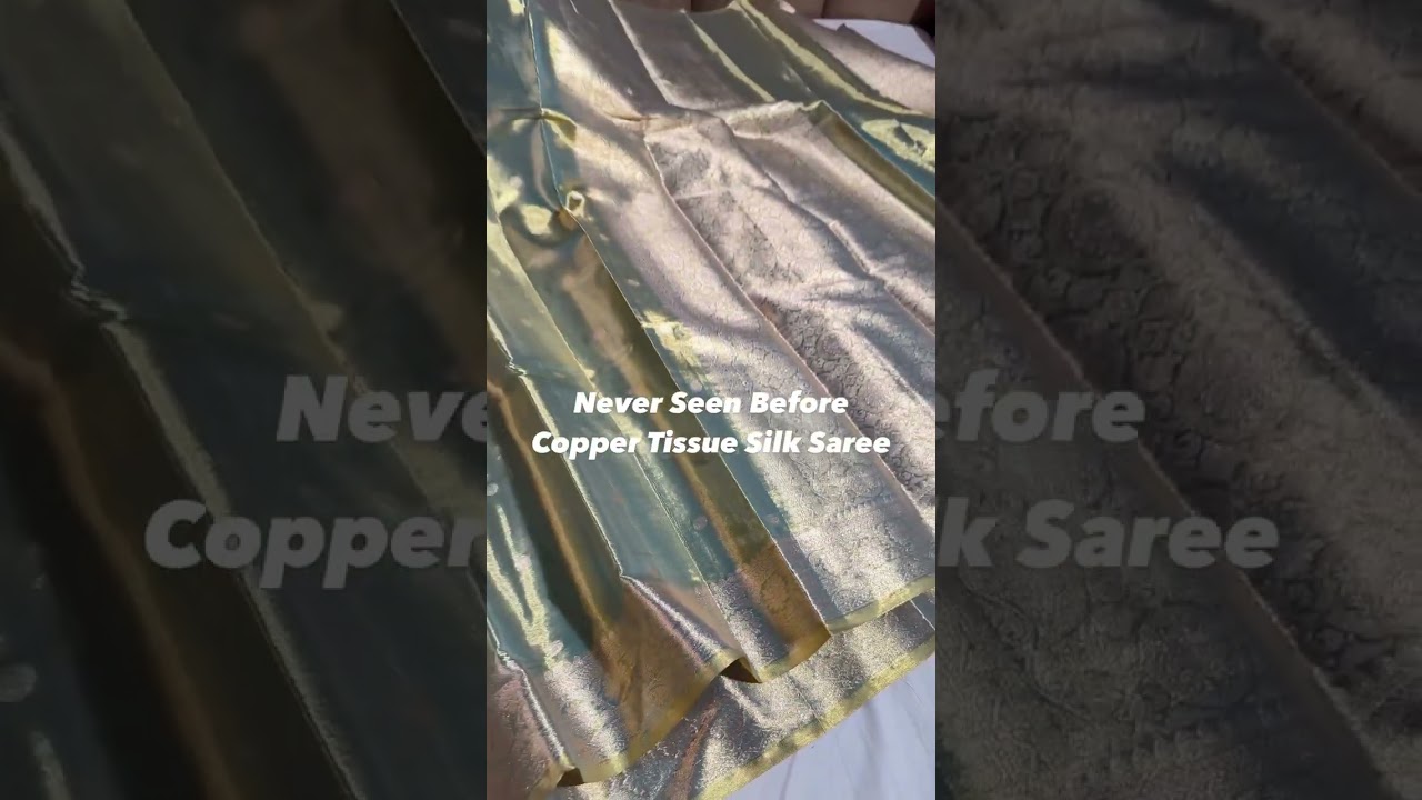 Premium Copper Tissue Silk Saree