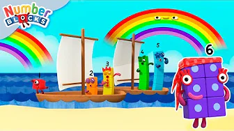 Piratas y Arcoíris 🌈🏴☠️ | Dibujos animados para niños | Numberblocks en español