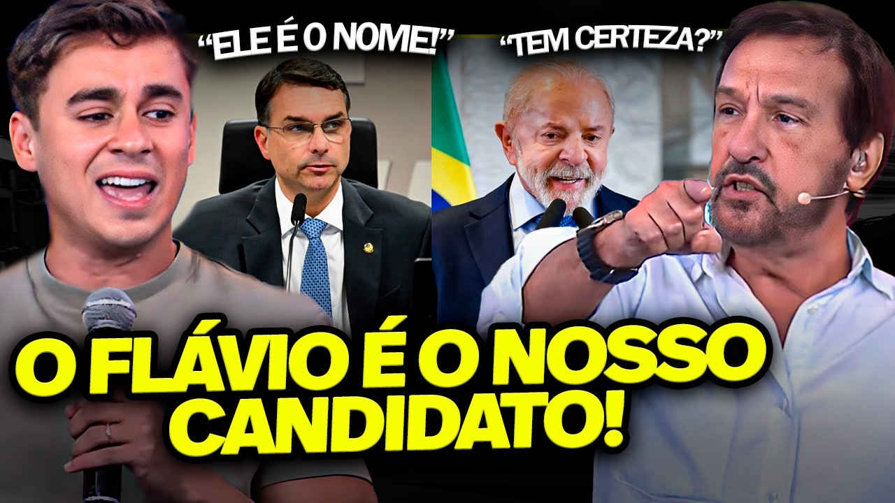 NIKOLAS FERREIRA ROMPE O SILÊNCIO E CRAVA APOIO A FLAVIO BOLSONARO NAS ELEIÇÕES