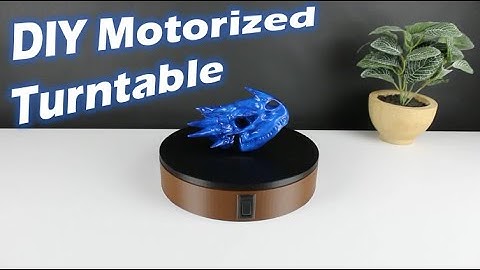 Cheap 3D Printed Motorized Turntable!