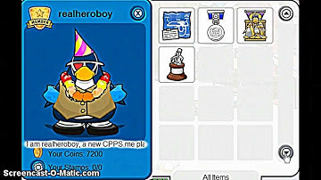 CLUB PENGUIN MY RARE CPPS.ME ACCOUNT
