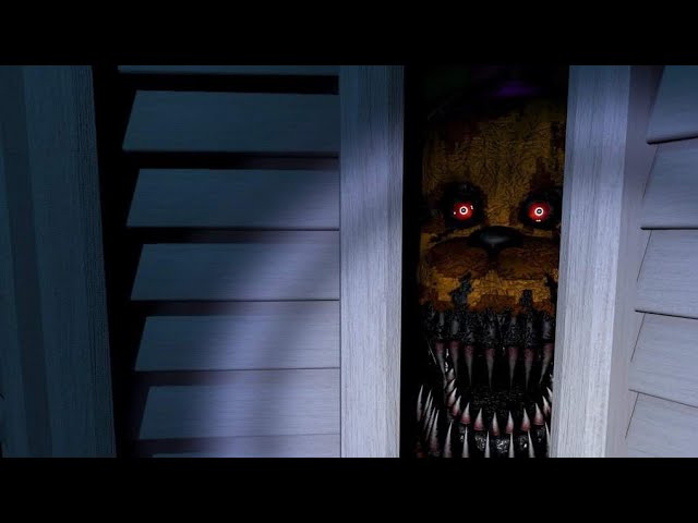 NIGHTMARE FREDBEAR!  Five Nights At Freddy's 4 (Night 6 +7 Ending) 