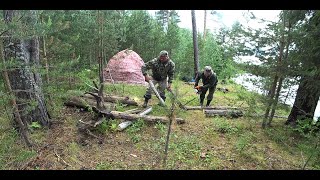 ХОЛОДНАЯ НОЧЬ С САНЫЧЕМ В БОРУ \ РЫБАЛКА НА ПРОДОЛЬНИК-ПЕРЕМЁТ \ ГОРОХОВАЯ КАША НА УЖИН \ ЩУЧИЙ ДЕНЬ