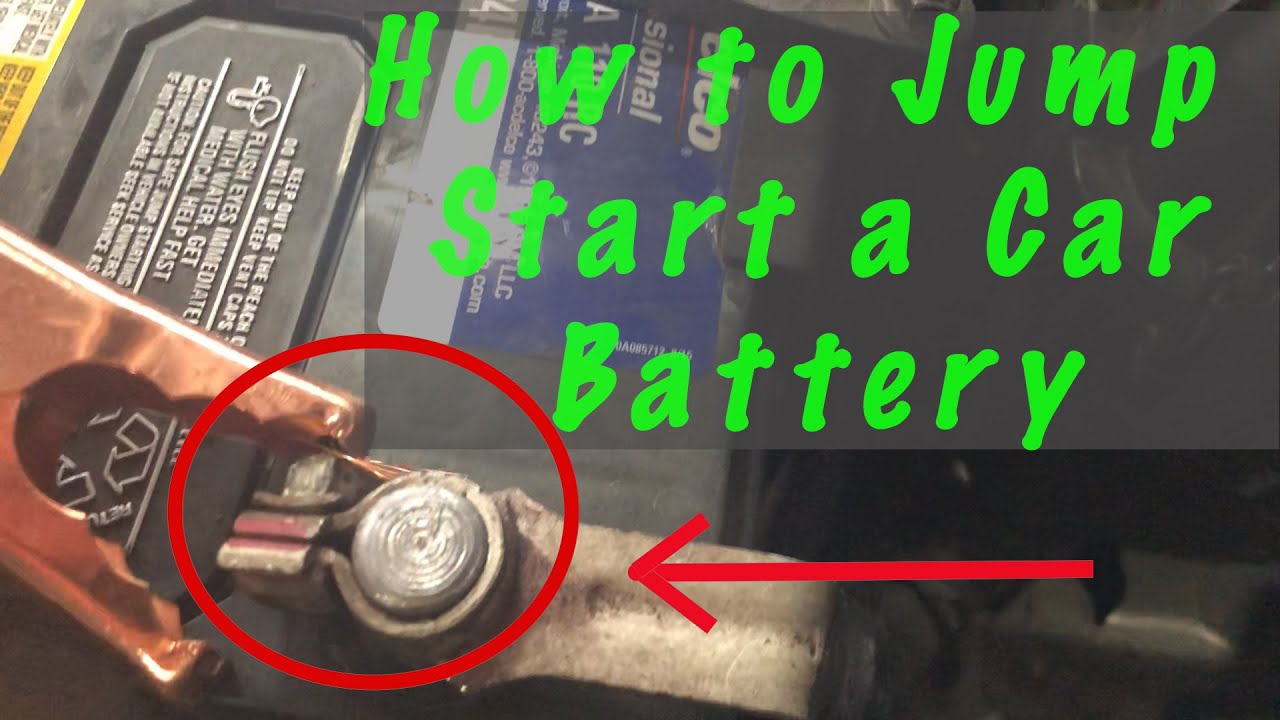 How to Jump Start a Car Battery YouTube
