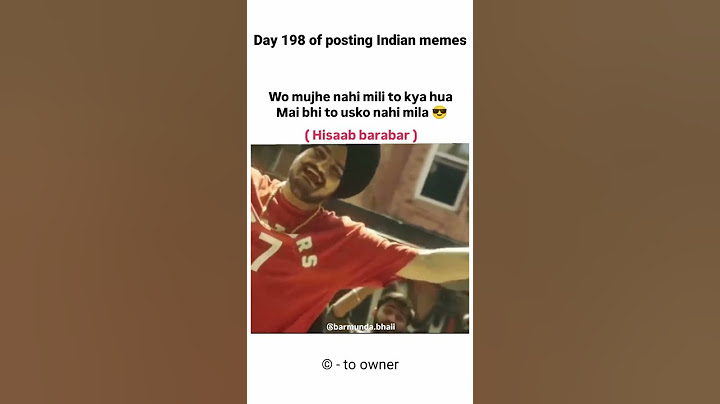 Hisaab hamesha barabar hona chahiye 🗿 #indianmeme