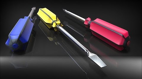 Sketchup - The "One Minute Model".  Modeling a Screwdriver with Curviloft