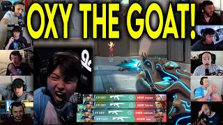 Valorant Streamers React To C9 Oxy Crazy Ace Against Mibr In Vct