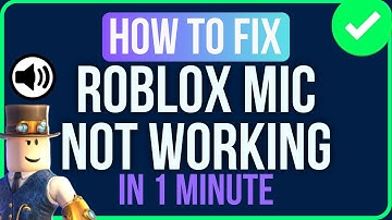 ROBLOX MIC NOT WORKING ON PC [FIXED] | Fix Microphone Not Working On Roblox