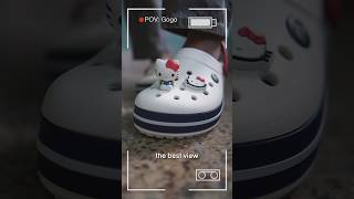 decorating the perfect hello kitty crocs 🎀